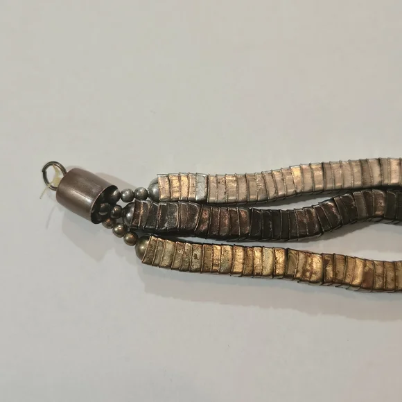 NEW Zara Metallic Coil Bracelet Silver Gold Black Avant Garde Bohemian Retro - Picture 5 of 7